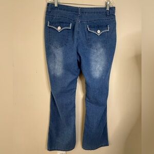 Heng Sheng Jeans embroidered western denim 34” waist